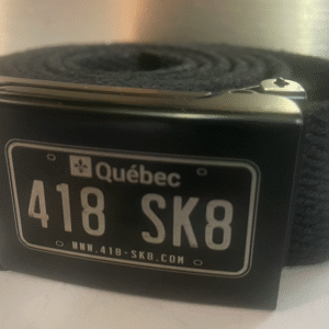 Ceinture noire en chanvre 418-SK8 Skateshop