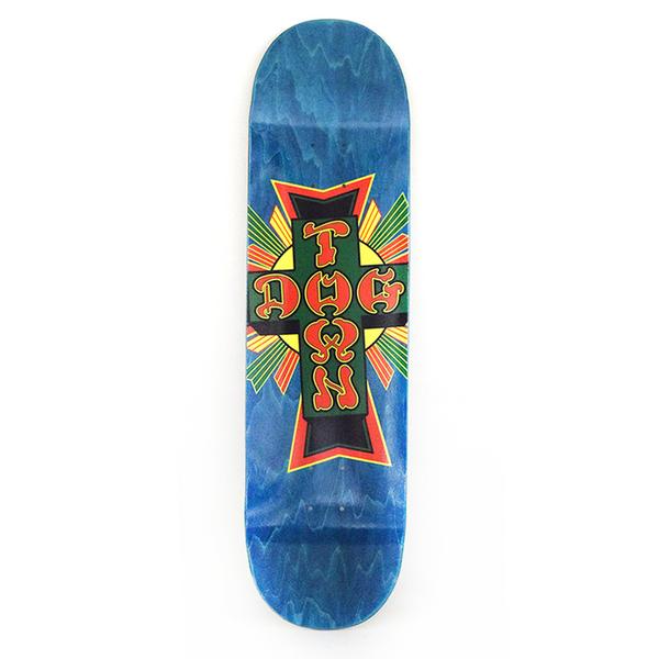 Dogtown Skateboards Street Cross Logo Deck Assorted Stain Rasta 8.5" X 32.45"
